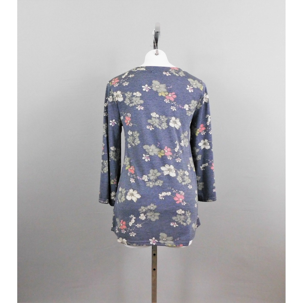Annabelle Women's Shirt, Size S, Blue,‎ Floral, polyester, rayon - Picture 3 of 6
